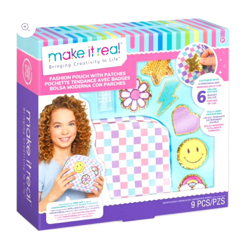 Fashion Pouch with Patches Make It Real